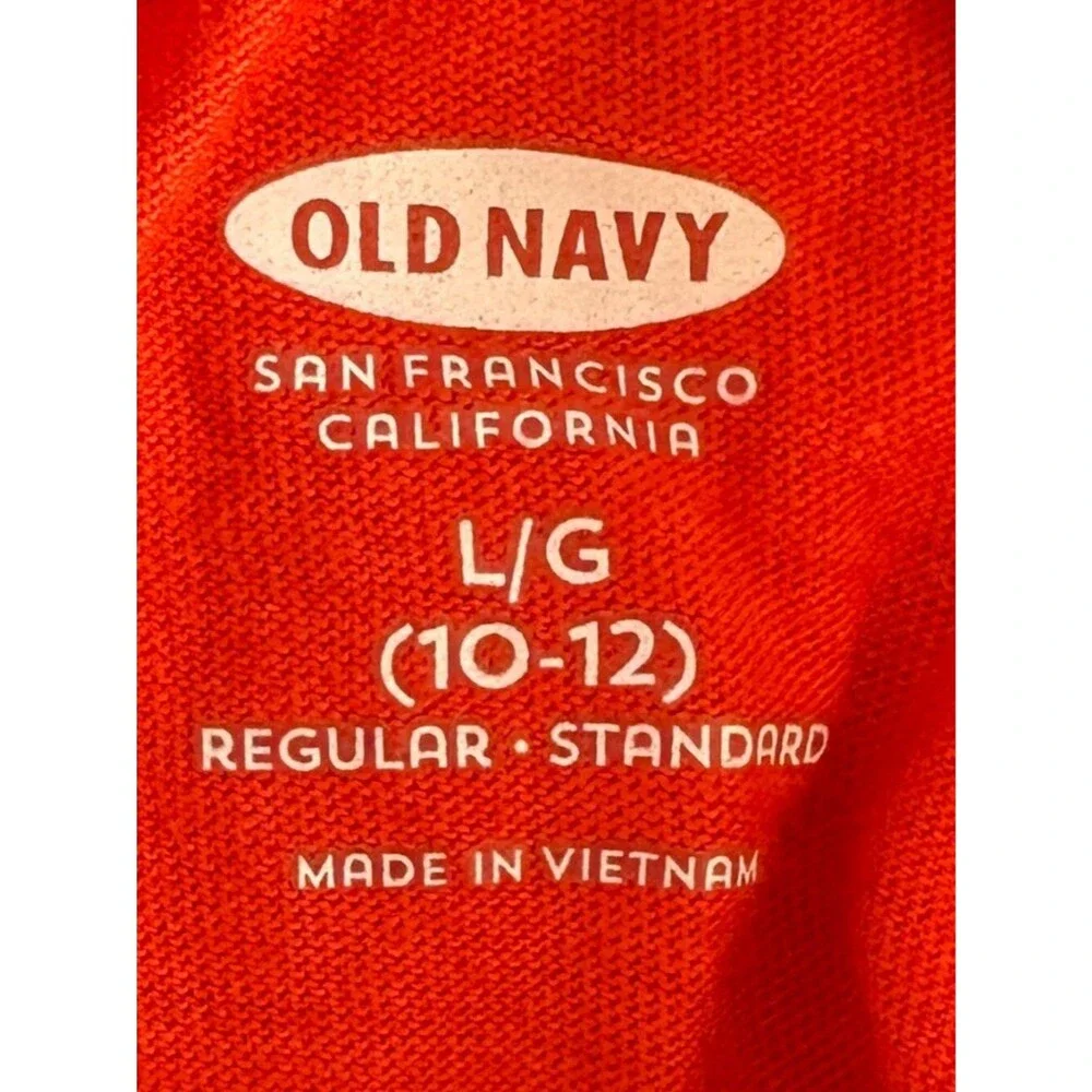 Old Navy Boy's Raglan Sleeve Baseball Tee Shirt Size Large L
